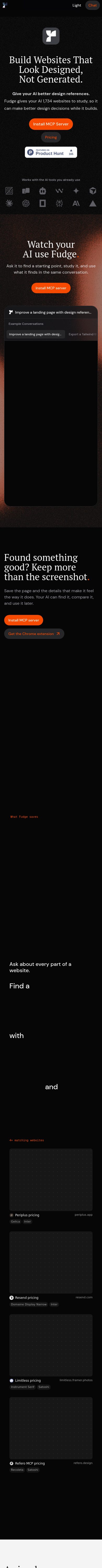 Mobile full-page capture of design.withfudge.com
