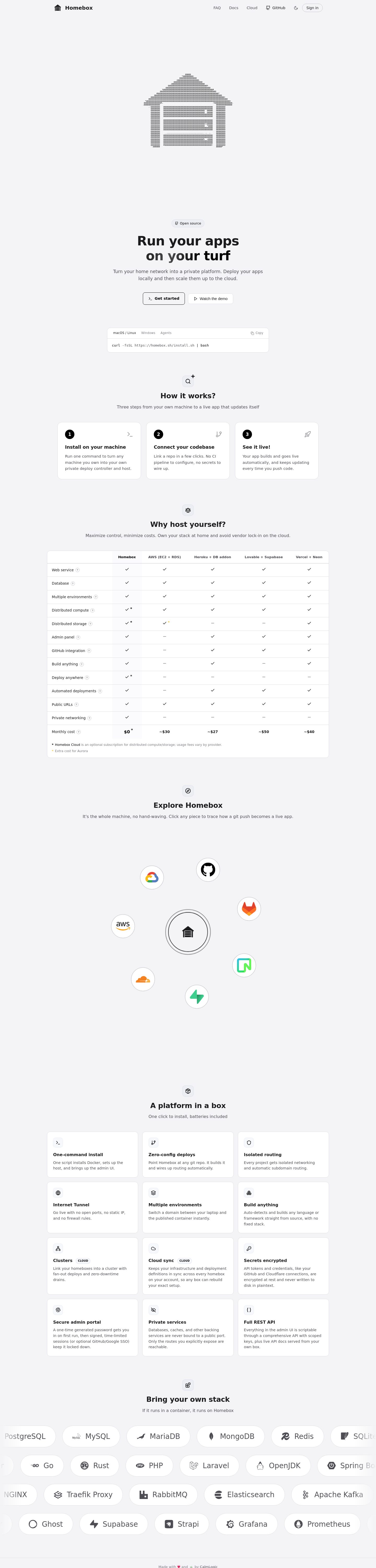 Homebox.sh desktop full page